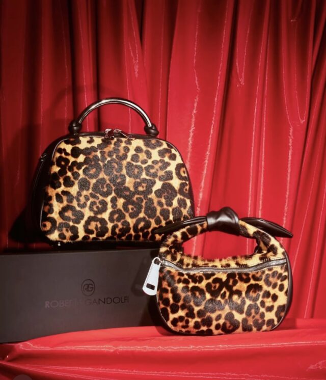 Torebka ''Pony Leopardo", Materiał: Skóra cielęca, Skóra naturalna